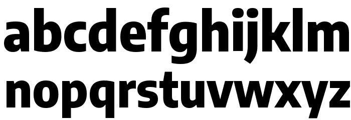 Encode Sans Semi Condensed ExtraBold Font LOWERCASE
