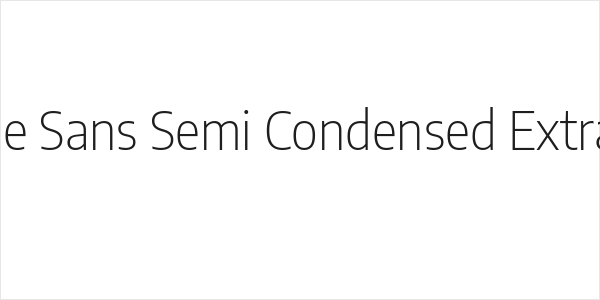 Encode Sans Semi Condensed ExtraLight Logo