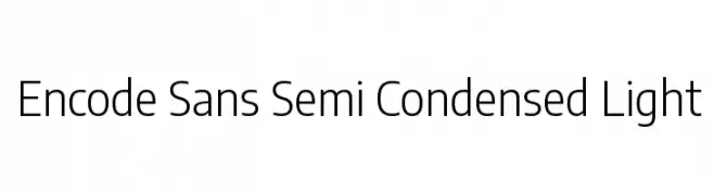 Encode Sans Semi Condensed Light  नि: शुल्क फ़ॉन्ट्स डाउनलोड