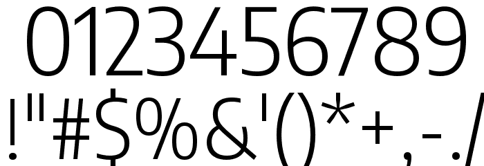Encode Sans Semi Condensed Light Font OTHER CHARS
