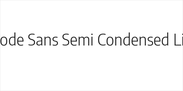 Encode Sans Semi Condensed Light Logo