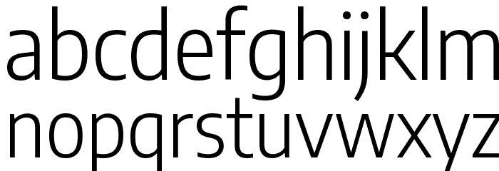 Encode Sans Semi Condensed Light Font LOWERCASE