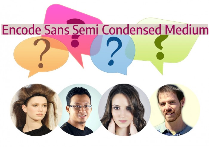 Encode Sans Semi Condensed Medium Font examples