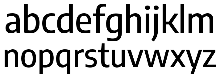 Encode Sans Semi Condensed Medium Font LOWERCASE