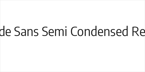 Encode Sans Semi Condensed Regular Logo