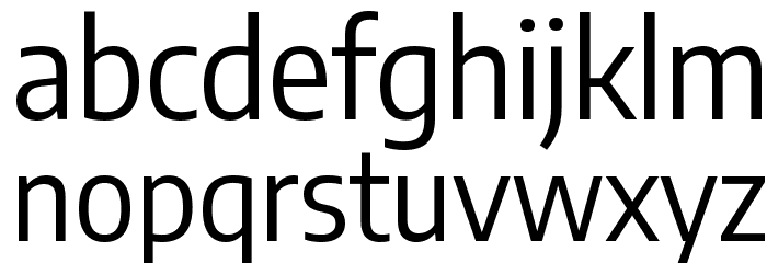 Encode Sans Semi Condensed Regular Font LOWERCASE