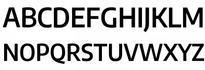 Encode Sans Semi Condensed SemiBold Font UPPERCASE