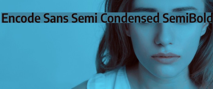 Encode Sans Semi Condensed SemiBold Font examples