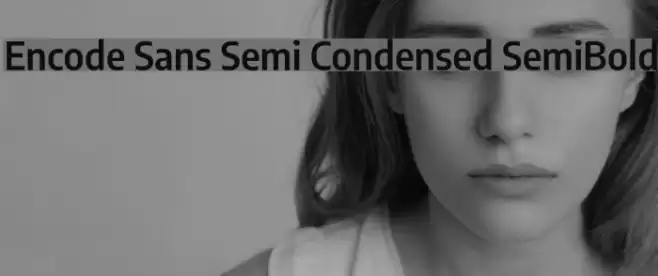 Encode Sans Semi Condensed SemiBold Font examples