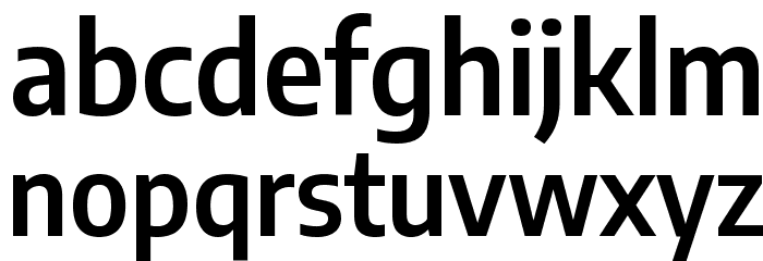 Encode Sans Semi Condensed SemiBold Font LOWERCASE
