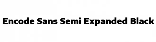 Encode Sans Semi Expanded Black  baixar fontes gratis