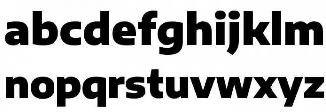 Encode Sans Semi Expanded Black フォント 小文字