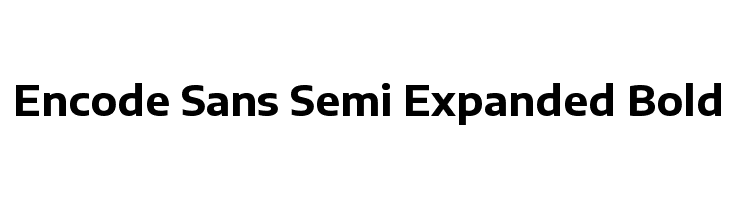 Encode Sans Semi Expanded Bold  baixar fontes gratis