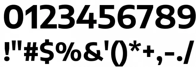 Encode Sans Semi Expanded Bold Font OTHER CHARS