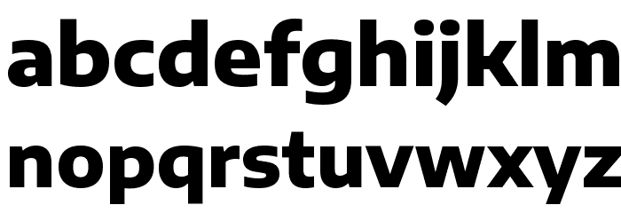 Encode Sans Semi Expanded ExtraBold Font LOWERCASE