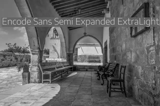 Encode Sans Semi Expanded ExtraLight Font examples