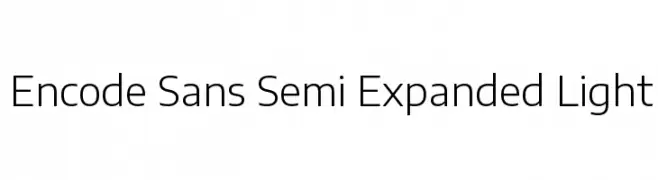 Encode Sans Semi Expanded Light  baixar fontes gratis