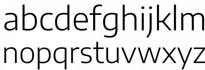 Encode Sans Semi Expanded Light 字体 小写