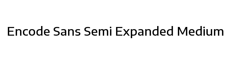 Encode Sans Semi Expanded Medium  नि: शुल्क फ़ॉन्ट्स डाउनलोड