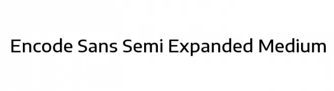 Encode Sans Semi Expanded Medium  Free Fonts Download