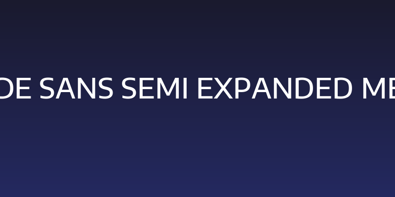 Encode Sans Semi Expanded Medium Social Header