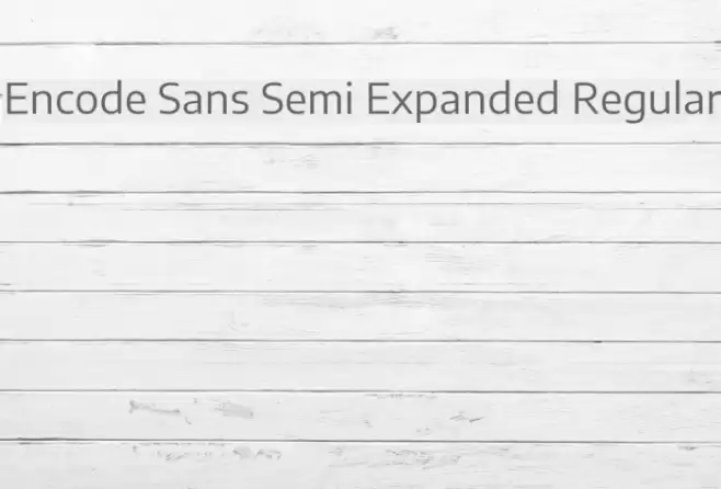 Encode Sans Semi Expanded Regular Font examples
