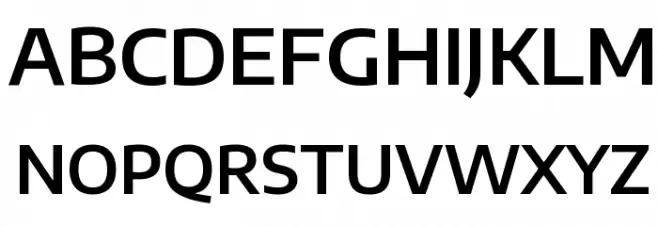 Encode Sans Semi Expanded SemiBold फ़ॉन्ट अपरकेस