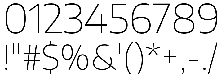 Encode Sans Semi Expanded Thin Font OTHER CHARS