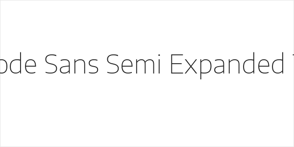 Encode Sans Semi Expanded Thin Logo