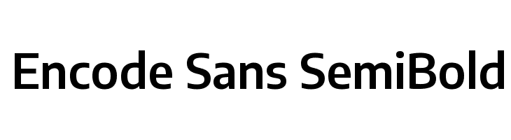 Encode Sans SemiBold Font