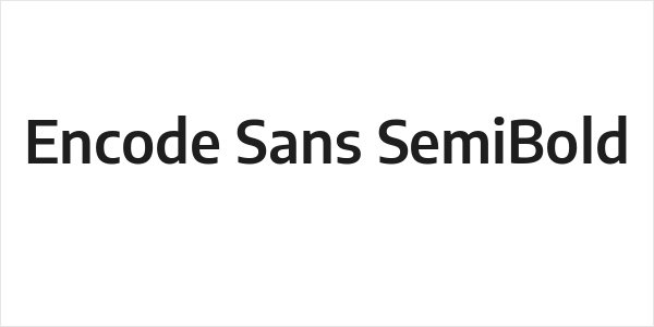 Encode Sans SemiBold Logo