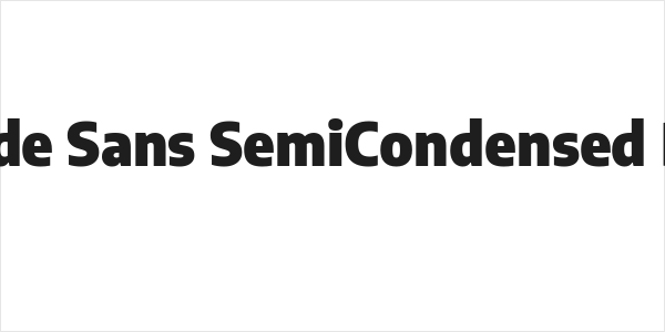 Encode Sans SemiCondensed Black Logo