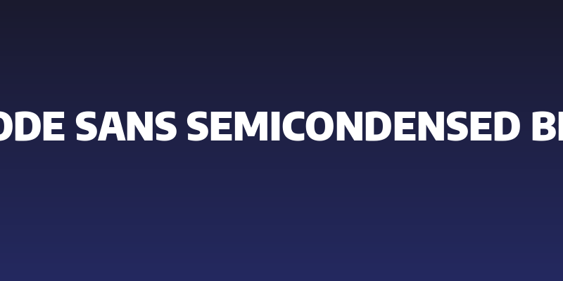 Encode Sans SemiCondensed Black Social Header