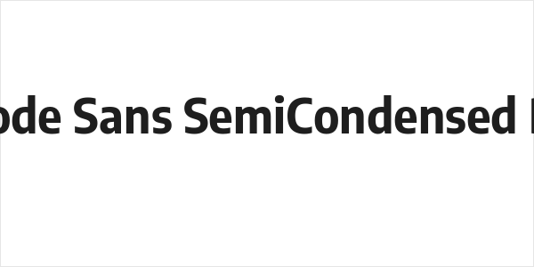 Encode Sans SemiCondensed Bold Logo
