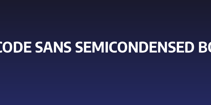 Encode Sans SemiCondensed Bold Social Header