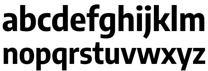 Encode Sans SemiCondensed Bold Font LOWERCASE