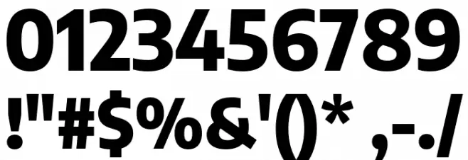 Encode Sans SemiCondensed ExtraBold Font OTHER CHARS