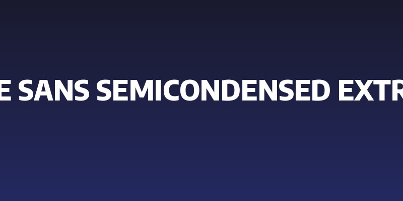 Encode Sans SemiCondensed ExtraBold Social Header