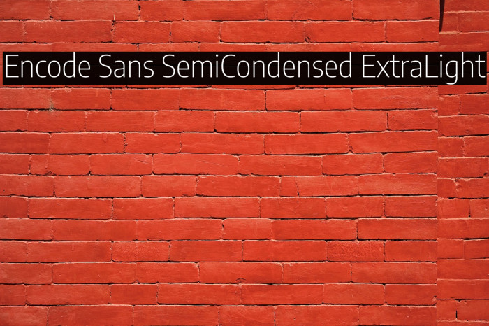 Encode Sans SemiCondensed ExtraLight Example 3