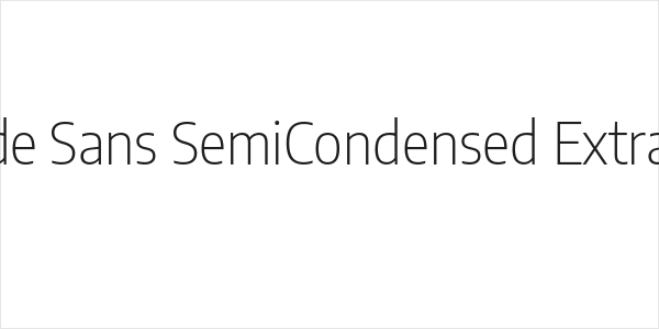 Encode Sans SemiCondensed ExtraLight Logo