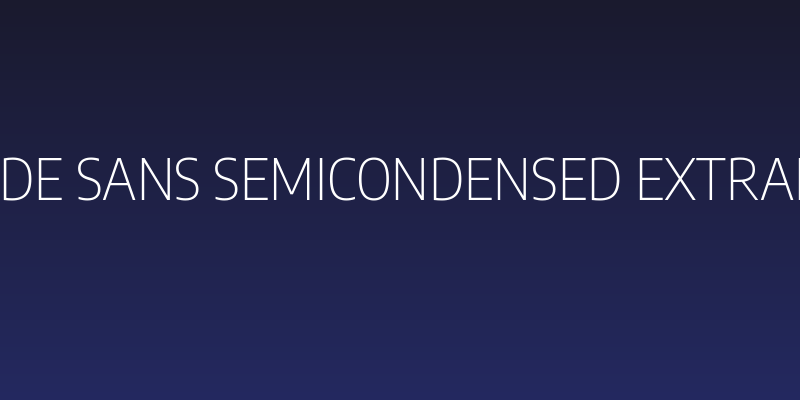Encode Sans SemiCondensed ExtraLight Social Header