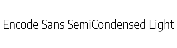Encode Sans SemiCondensed Light  لخطوط تنزيل