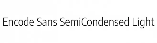 Encode Sans SemiCondensed Light  font caratteri gratis