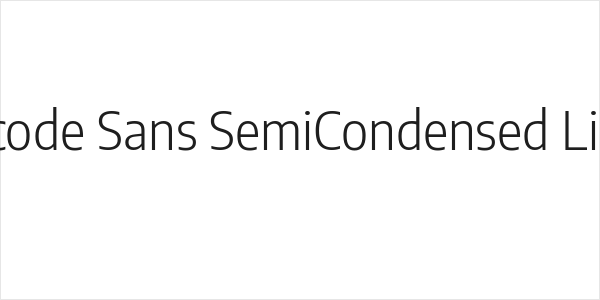 Encode Sans SemiCondensed Light Logo