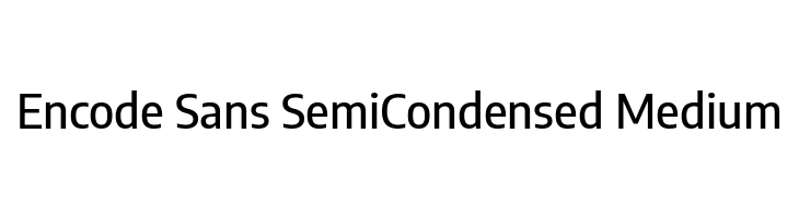 Encode Sans SemiCondensed Medium  لخطوط تنزيل