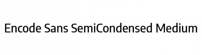 Encode Sans SemiCondensed Medium  font caratteri gratis