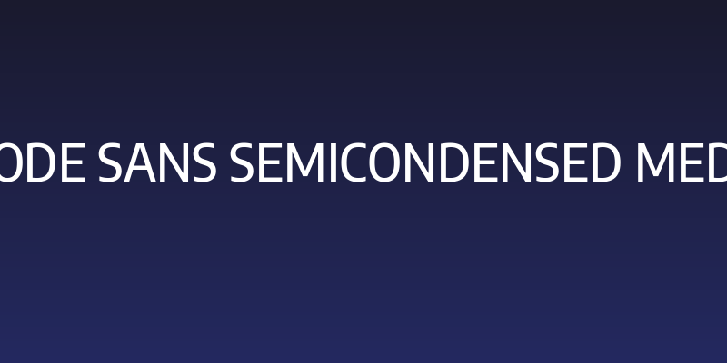 Encode Sans SemiCondensed Medium Social Header