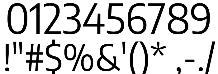 Encode Sans SemiCondensed Regular Font OTHER CHARS