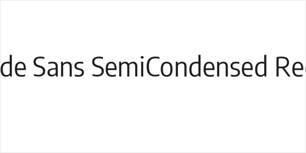 Encode Sans SemiCondensed Regular Logo