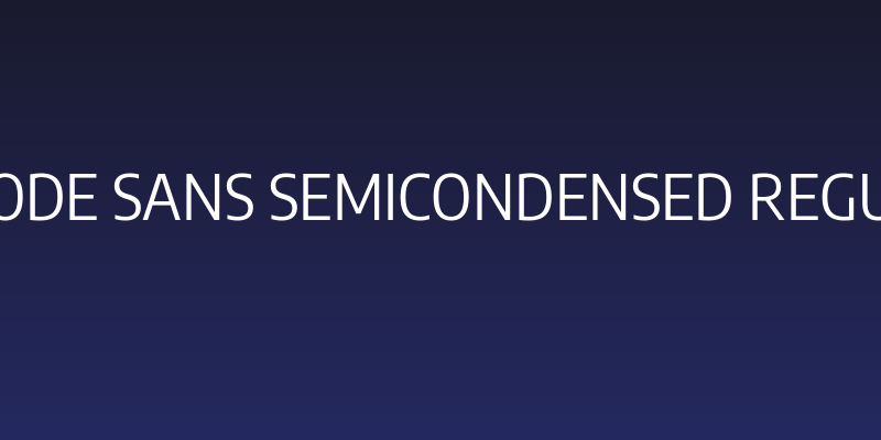 Encode Sans SemiCondensed Regular Social Header